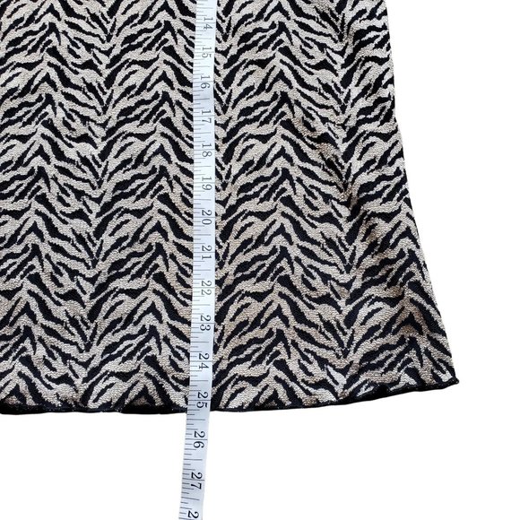 Brittany Black Top Animal Print, 3/4 Sleeve Black & Cream Size 1X - Picture 5 of 7